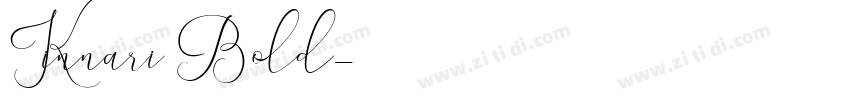 Kinnari Bold字体转换